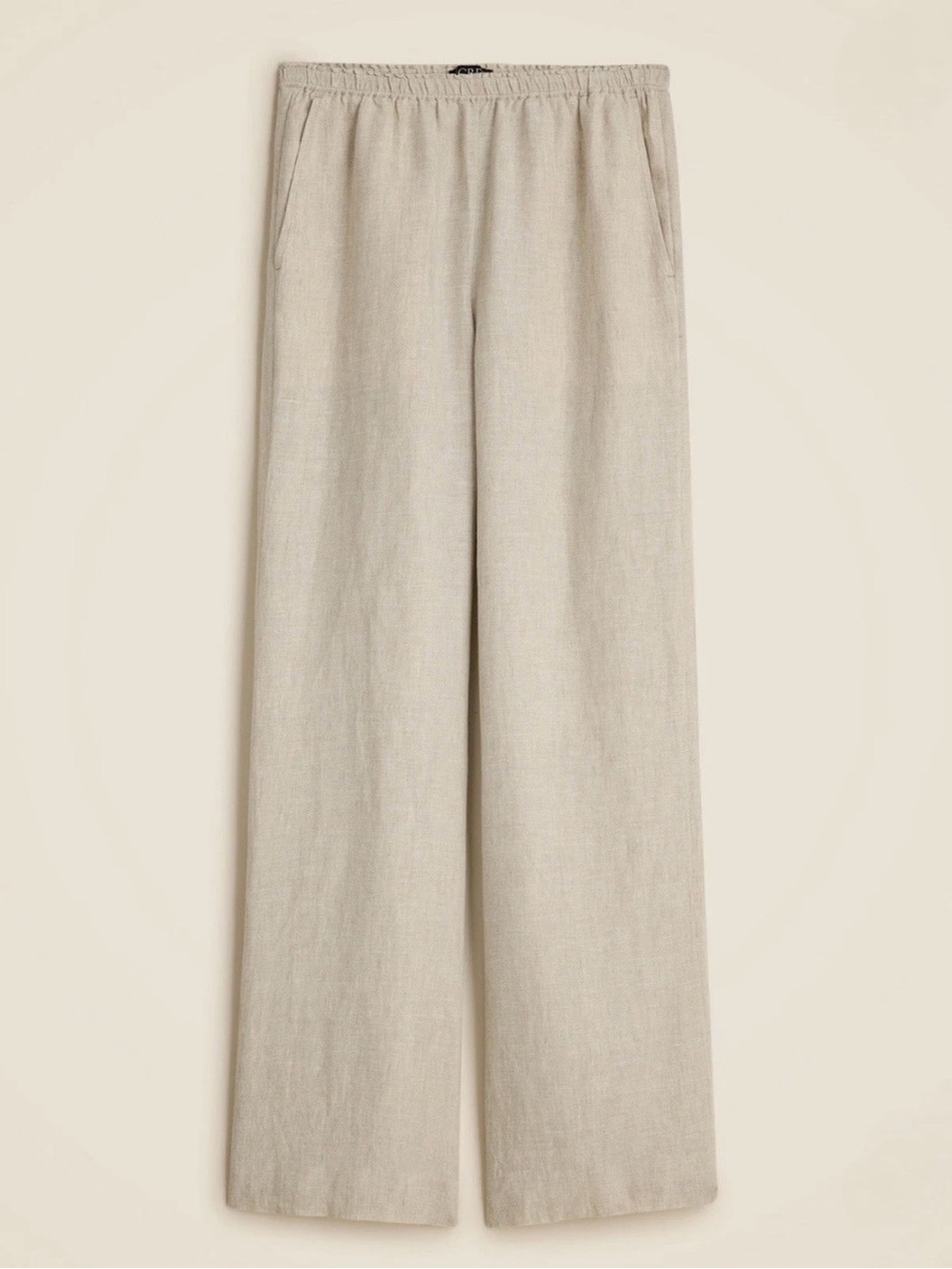 J. Crew Stratus linen pants, flax
color, size large